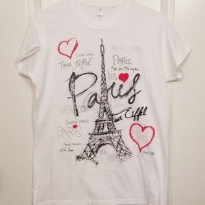 Paris themed tee